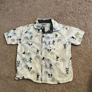 Mickey Mouse 100% cotton Hawaiian shirt- 3T
